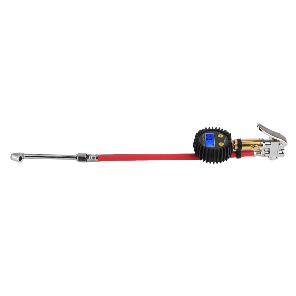 Tire Inflator Air Line Tyre Pump W Digital Pressure Gauge Tester