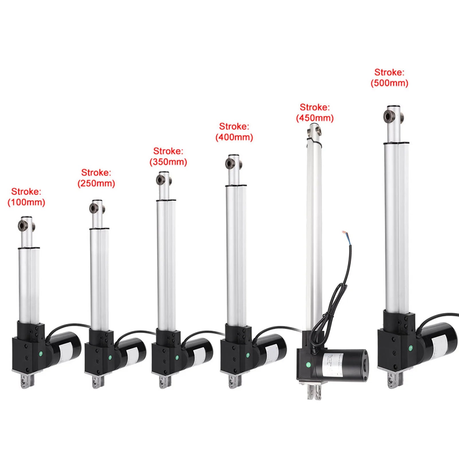 12 Volt Linear Actuator 12V 6000N Maximum Lift Stroke Electric Motor