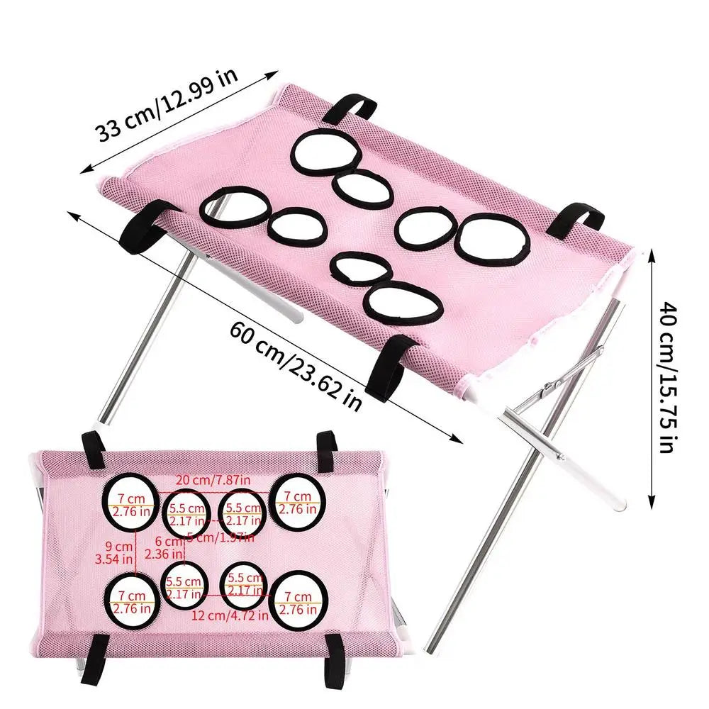 Dog Grooming Hammock 8-Hole Design Cat Harness Kitten Hanger Cats