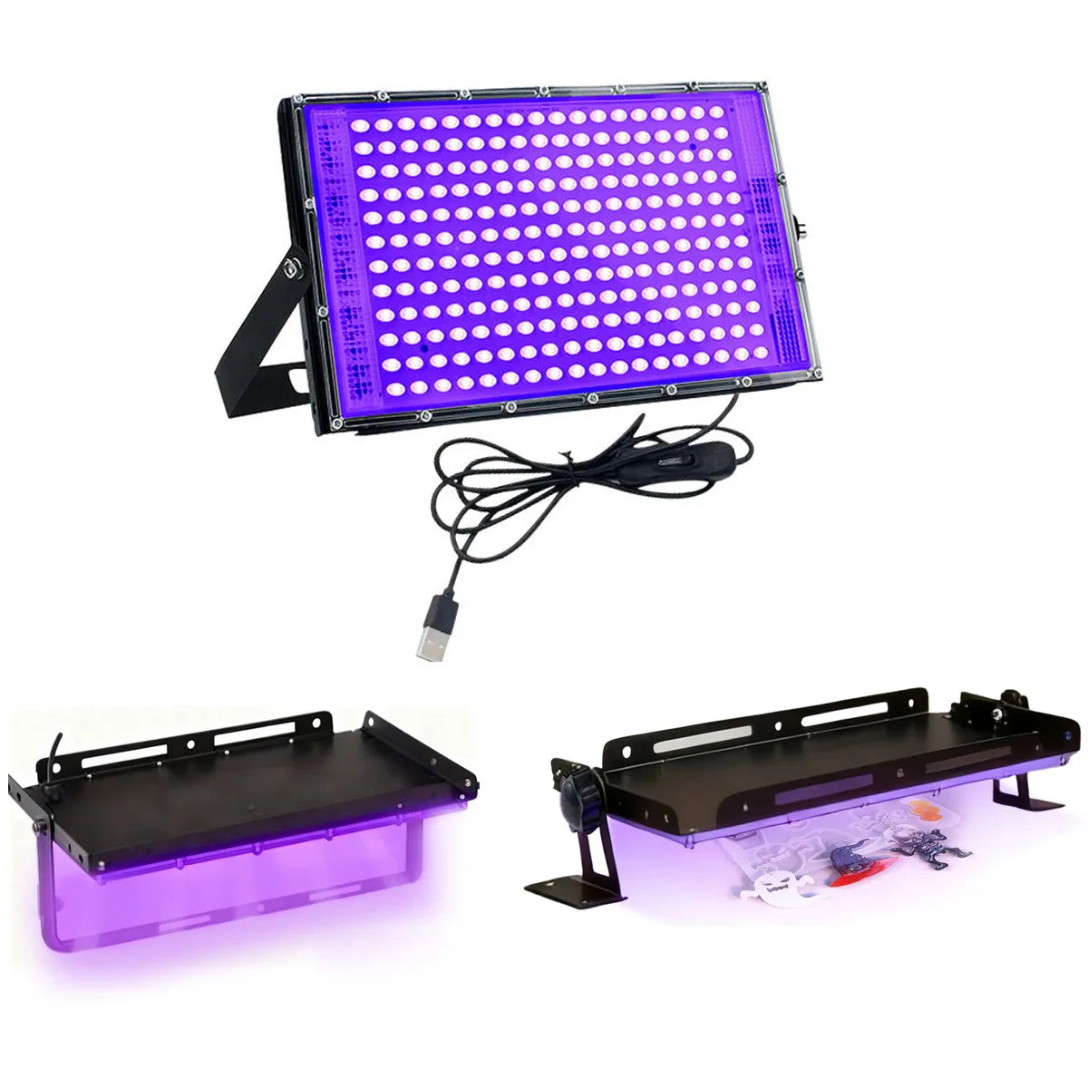 50 96 144 LED UV Resin Curing Light Portable DIY Box Fast Epoxy