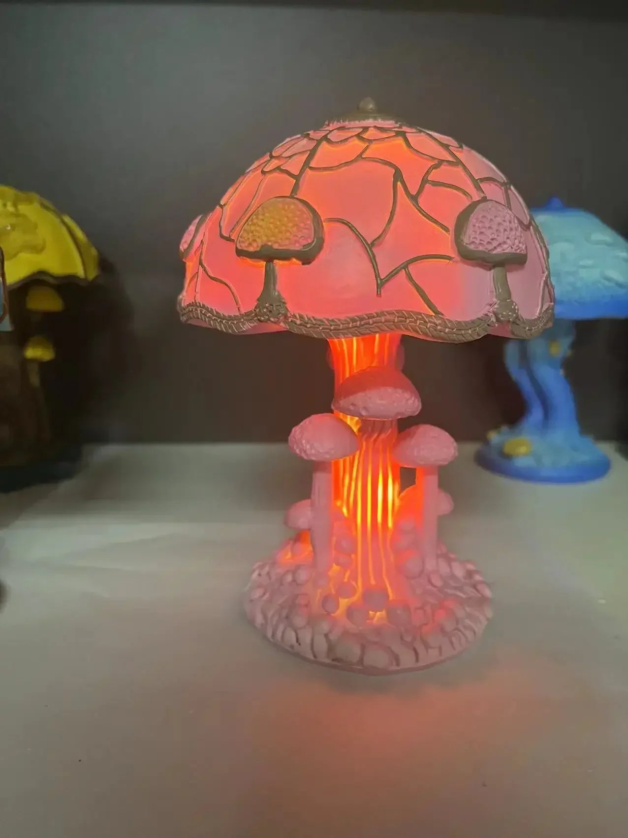Colorful LED Mushroom Desk Lamp – Nightlight & Home Decor LED Night Light Zpaxo B