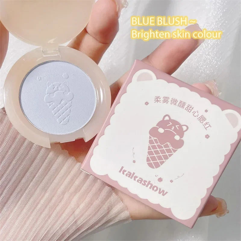 Monochrome Blush Face Mineral Pigment Peach Orange Nude Pink Blue Zpaxo