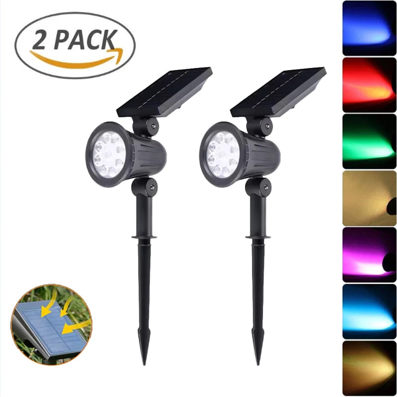 KDULIT 9 LED Solar Garden Spotlight – IP65 Waterproof Outdoor Lamp