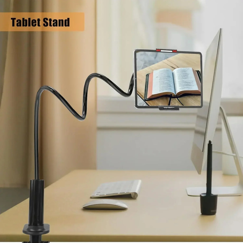 360 Degree Rotating Tablet Phone Holder Lazy Bracket Stand Long Arm Zpaxo