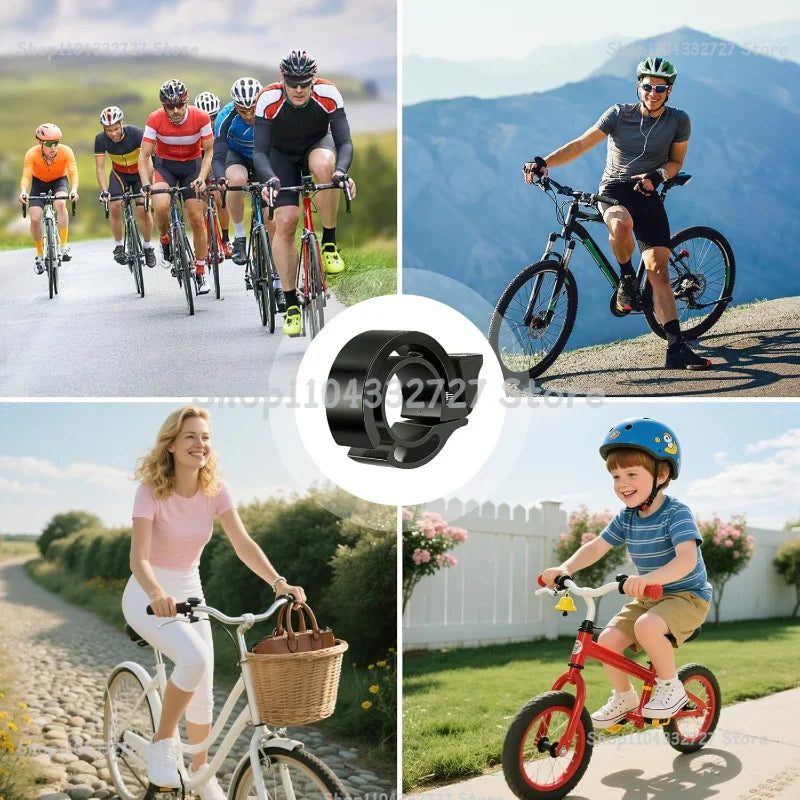 Road Bike Mountain Bike Horns Stainless Steel Invisible Bicycle Bells Accessories Bike Safety Cycling Call Riding Safety Accesso Zpaxo