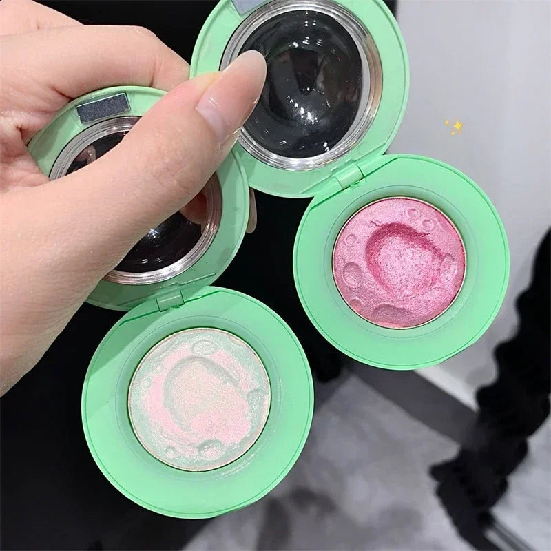 1pcs Planet Highlighter Powder Shiny Gradient High-gloss Powder Face Contour Brightening Long Lasting Highlight Glitter Makeup Zpaxo
