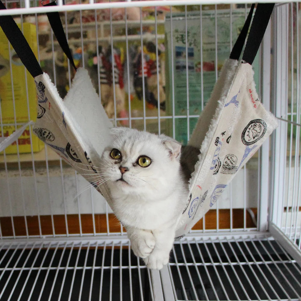 Ultra-soft Winter Warm Pet Bed Hanging Hammock House Cats Small Dogs