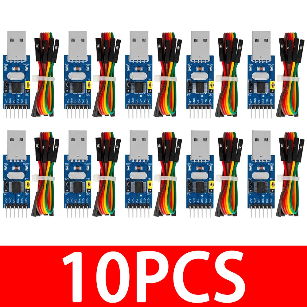 CH341T 1 Module 3 3V 5V USB I2C IIC UART TTL Single-chip Serial Port Zpaxo 10pcs