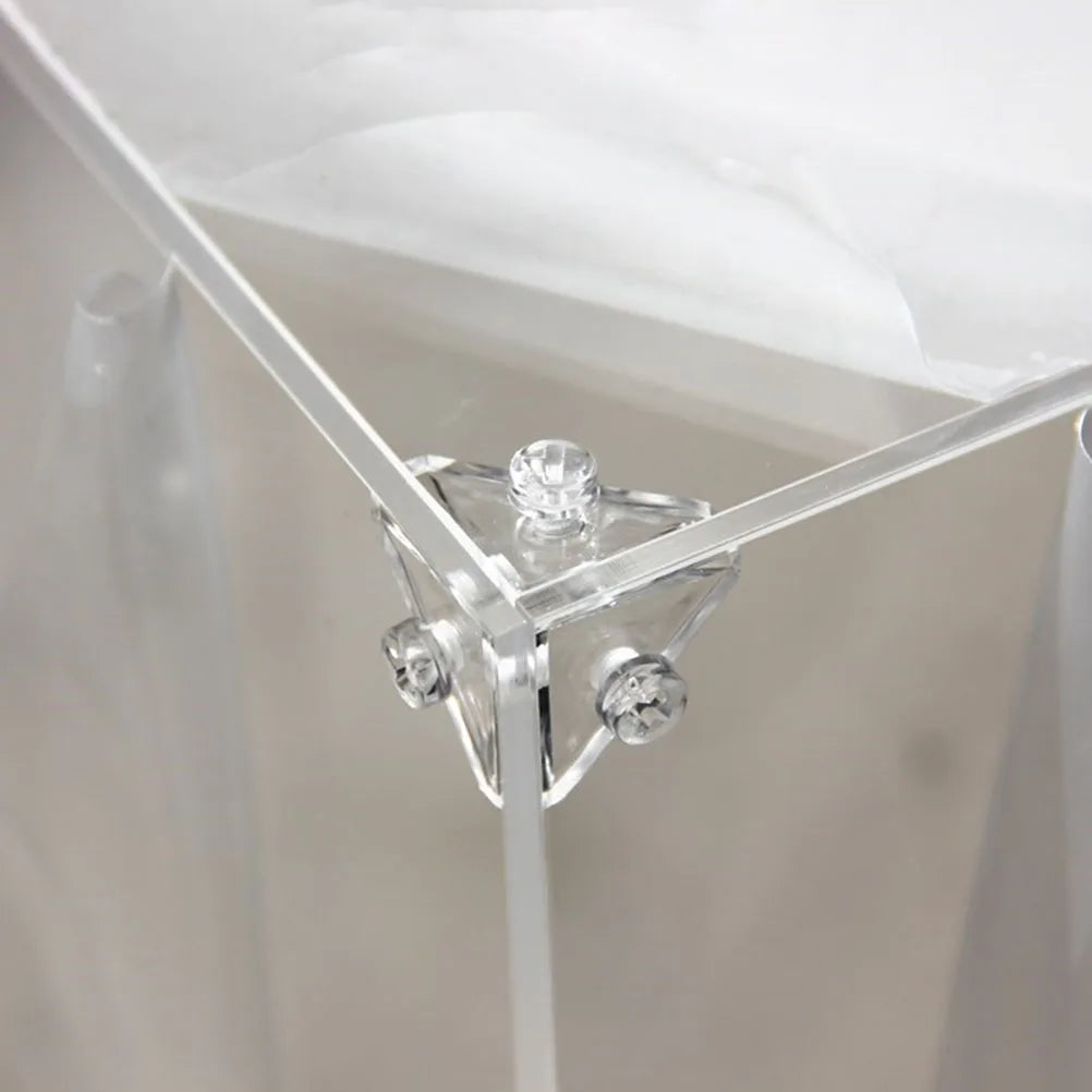 Acrylic Display Case Connectors Triangle Corner Connector Brackets