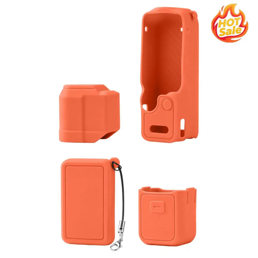 For DJI Osmo Pocket 4 Soft Silicone Protective Case Shockproof Silicone Sleeve Anti-Scratch Camera Protection Shell Camera Parts Zpaxo
