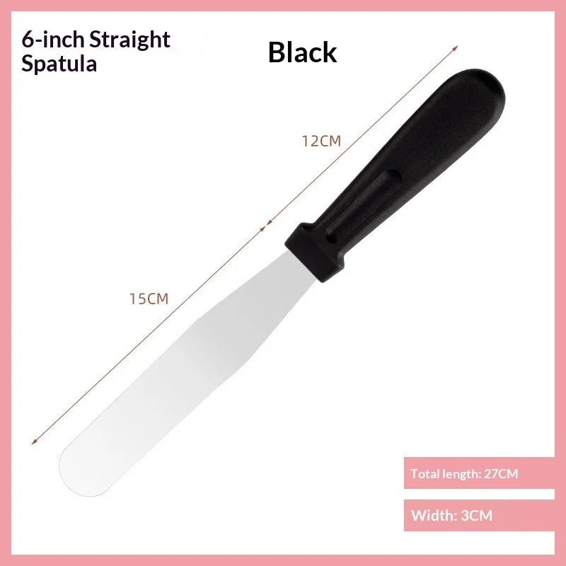 Stainless Steel Cake Spatula & Scraper – 6/8/10 Inch Set Cake Decorating Spatula Zpaxo