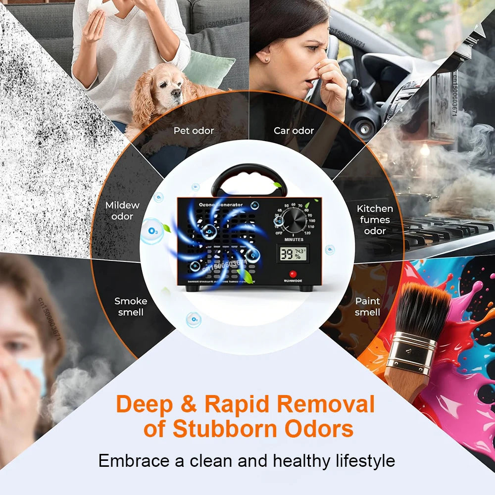 Ozone Generator H Machine Home Air Purifier Remove Odor Formaldehyde