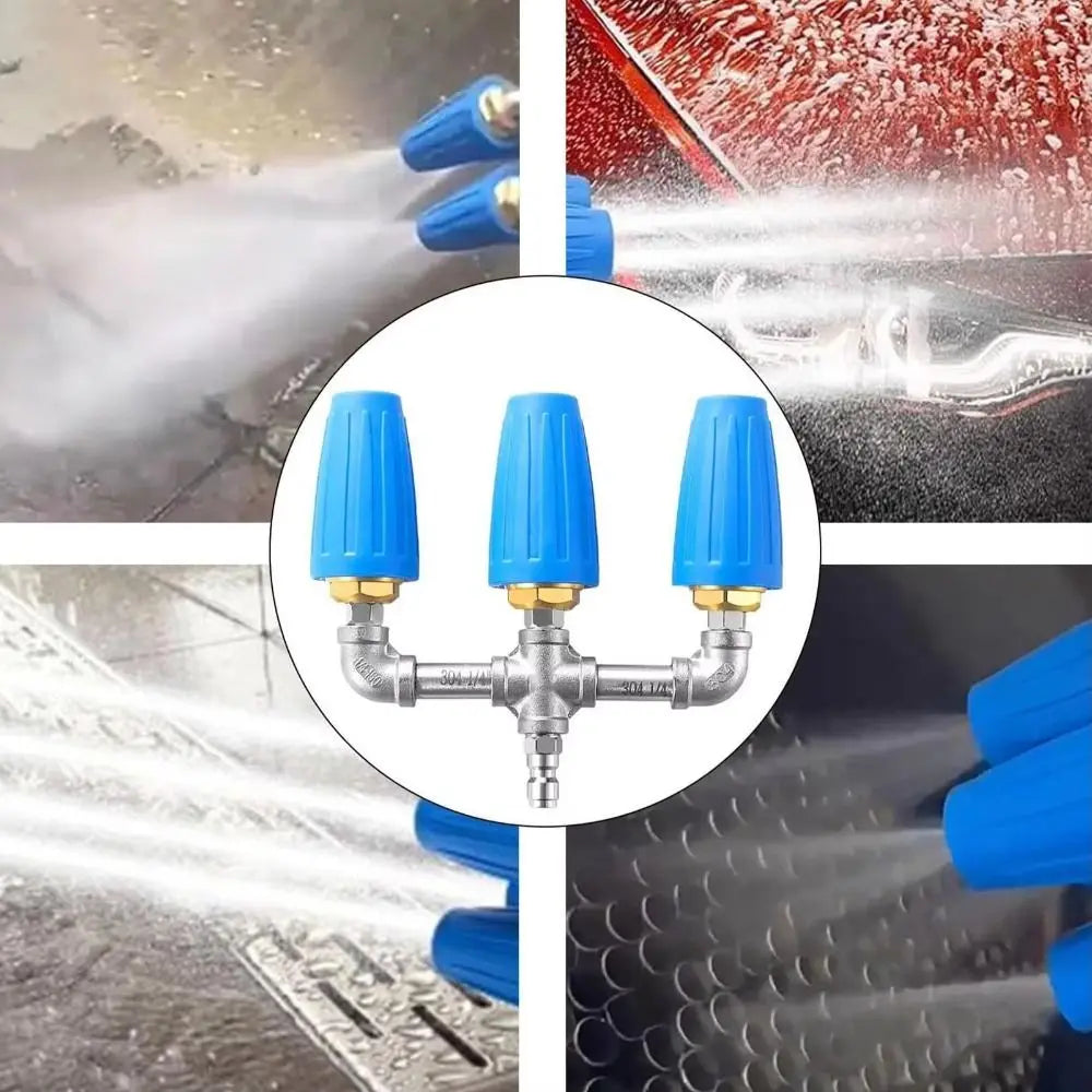 360-Degree Rotation Pressure Washer Nozzles 1 Quick Connector 4000 Zpaxo
