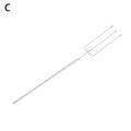 Stainless Steel Candy Dipping Fork Irregular Shaped Cheese Fondue Culinary Decorating Fork Long Handle Chocolate Dipping Tool Zpaxo C