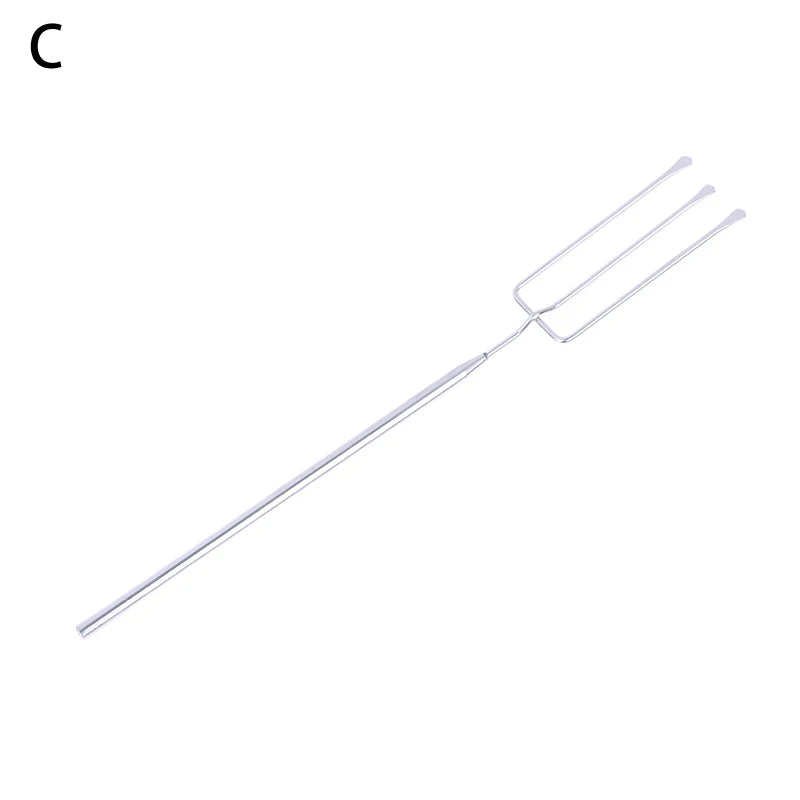 Stainless Steel Candy Dipping Fork Irregular Shaped Cheese Fondue Culinary Decorating Fork Long Handle Chocolate Dipping Tool Zpaxo C