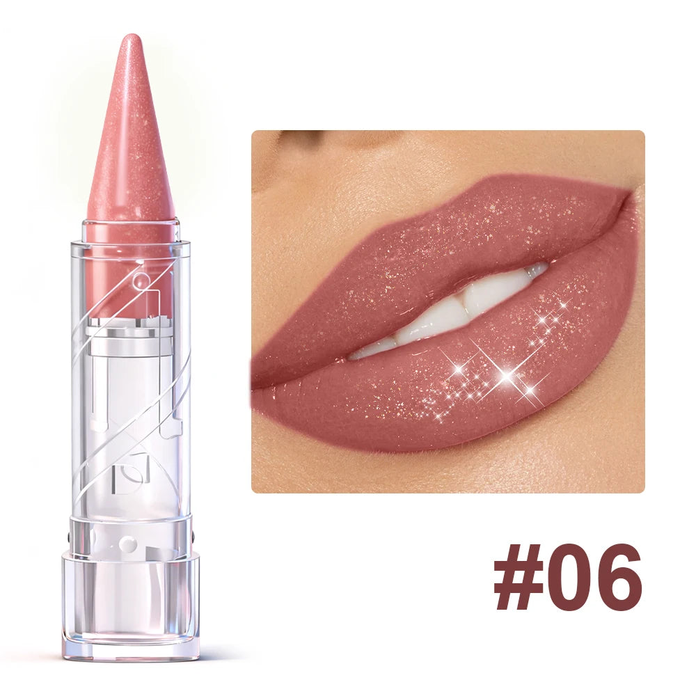 Pearlescent Shiny Lip Gloss Long-lasting Luster Waterproof Sweat Zpaxo SS24-06