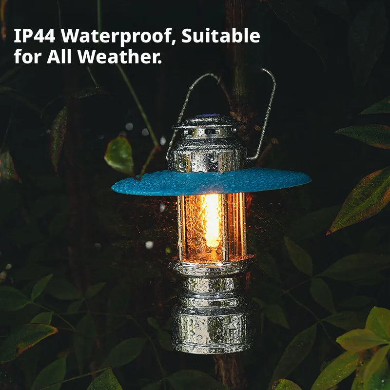ESMARTER Vintage LED Camping Lantern – Rechargeable Portable