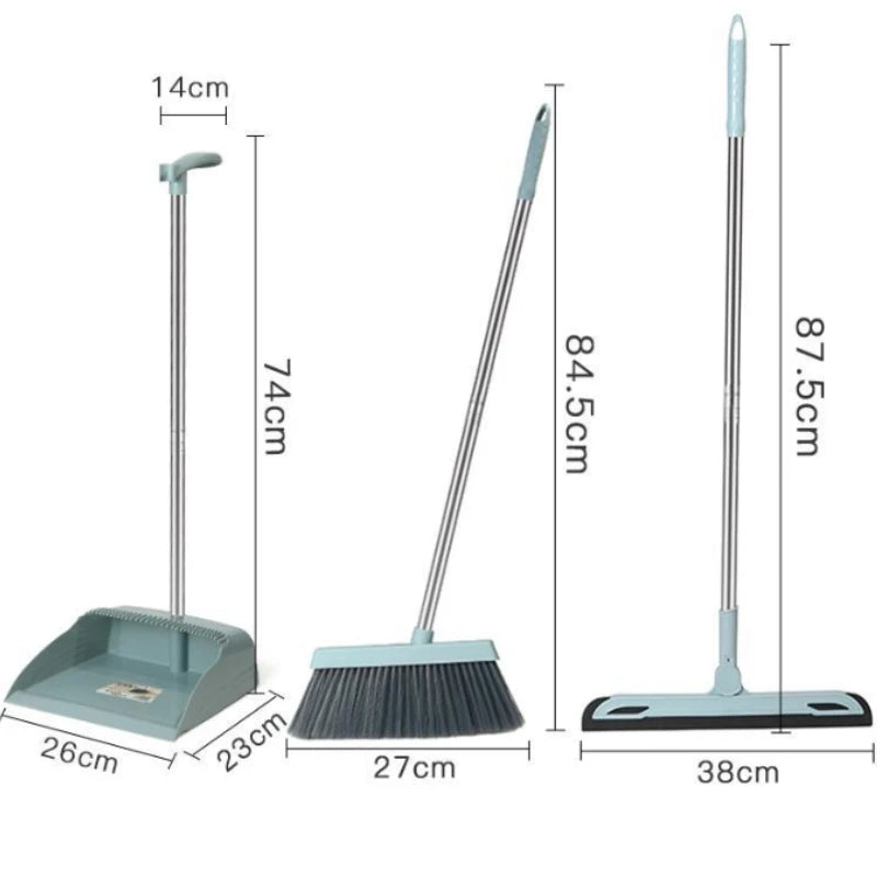 Broom & Dustpan Set – Foldable Sweeping Brush with Dustpan Broom & Dustpan Set Zpaxo