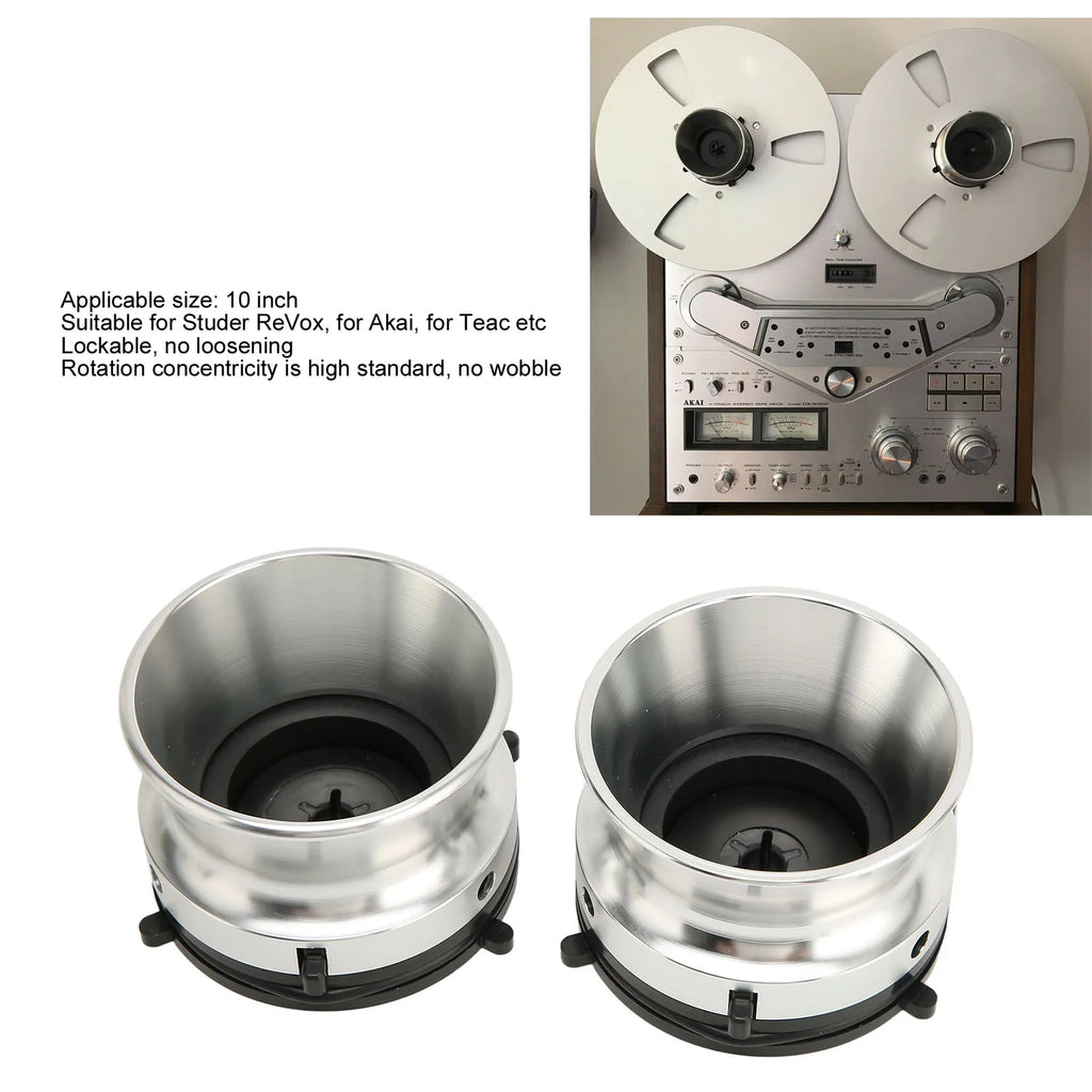 Aluminium NAB Hub Adapters Lockable Sturdy Construction 1 Pair Silver