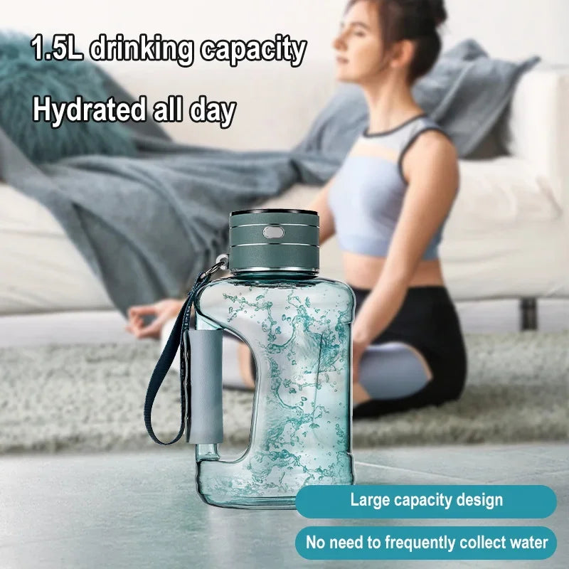 1.5L Portable Hydrogen Water Bottle Hydrogen-Rich Water Container Gym Sports Fitness Hydrogen-Rich Sports Bottle Water Kettle Zpaxo