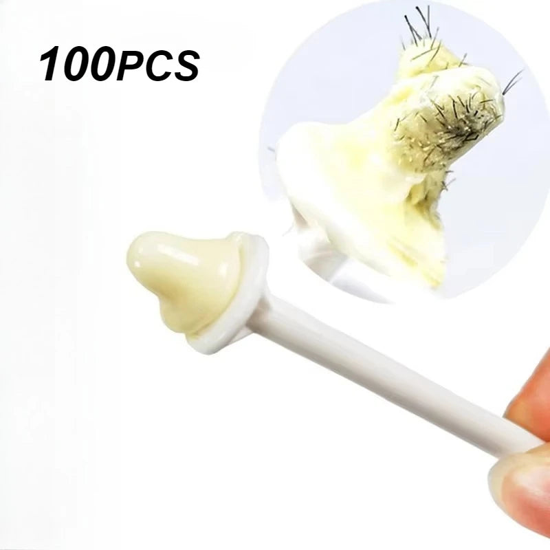 2-in-1 Nose Wax Applicator Sticks – Painless Hair Removal Nose Wax Applicator Zpaxo