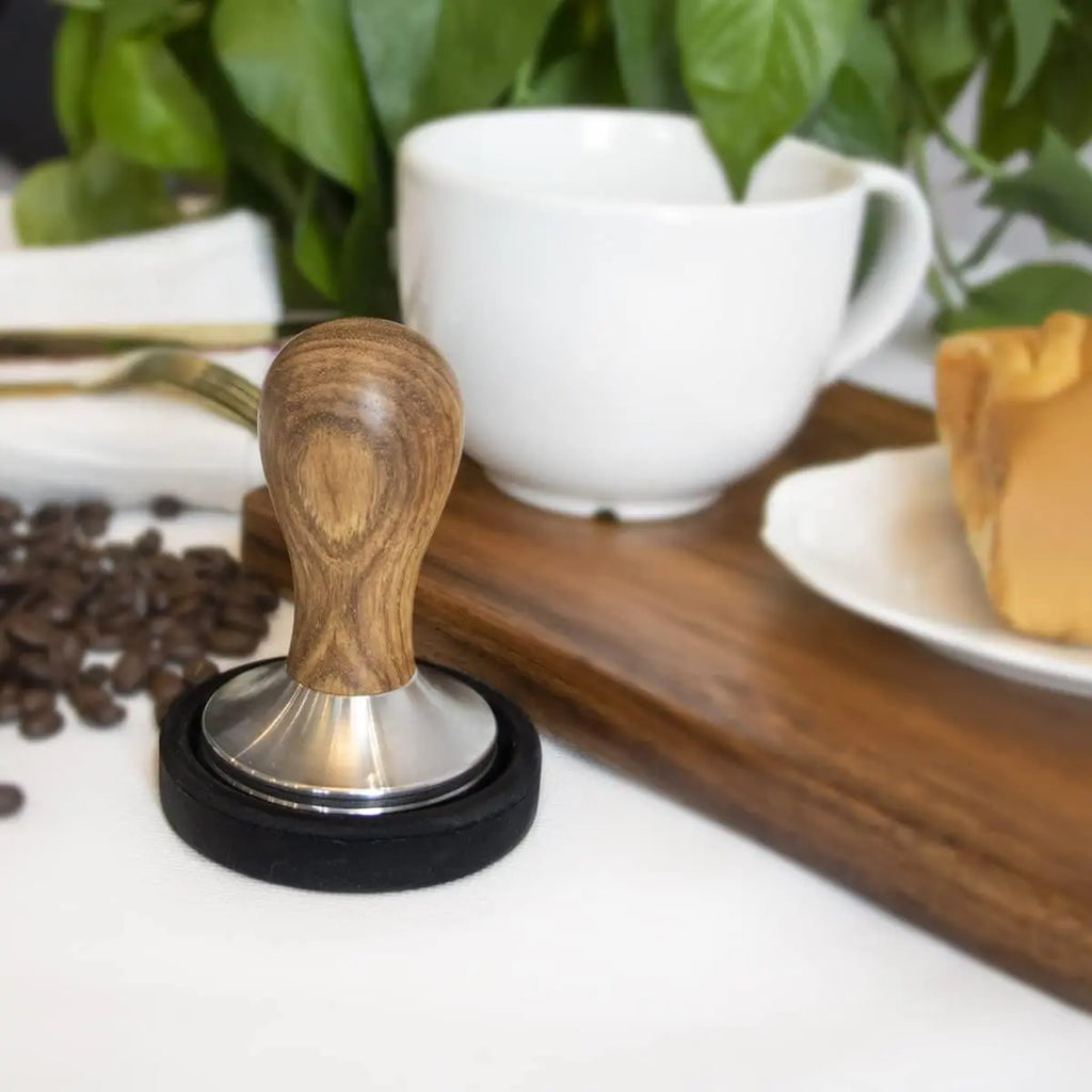 51/53/58mm Espresso Tamper – Stainless Steel & Wood Handle