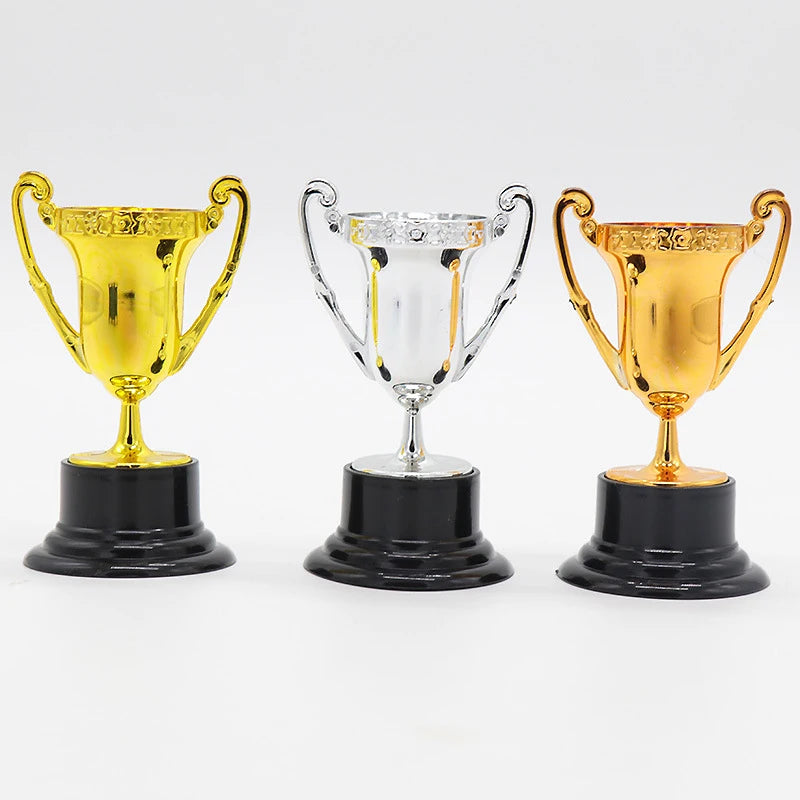 Student Sports Competitions Award Trophy Gold Cups Plastic Mini Zpaxo