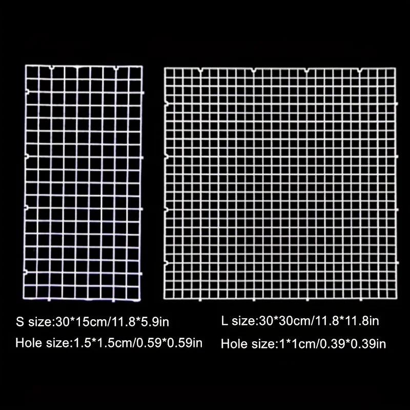 Aquarium Bottom Grid Panel Durable Plastic Fish Tank Isolation Zpaxo