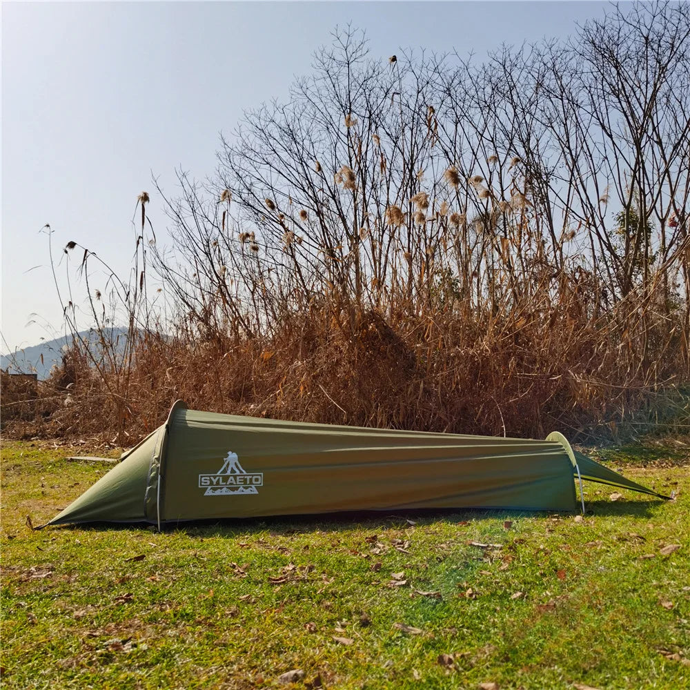 Ultra Light Single Person Camping Small Sleeping Bag Outdoor Portable Tent Mountaineering Equipment Summer Breathable Zpaxo