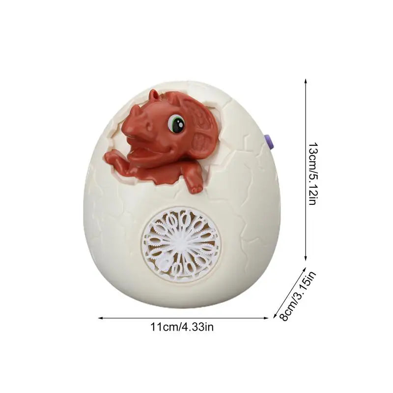 Bubble Blower Light And Sound Dinosaur Shape Bubble Wand Rechargeable Automatic 12-Hole Electric Machine Leak-Proof Design For Zpaxo