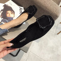 Flat shoes for women 2025 Spring and Autumn new spring Autumn black light mouth women's work outdoor plus size 41 42 43 loafers Zpaxo Black 44