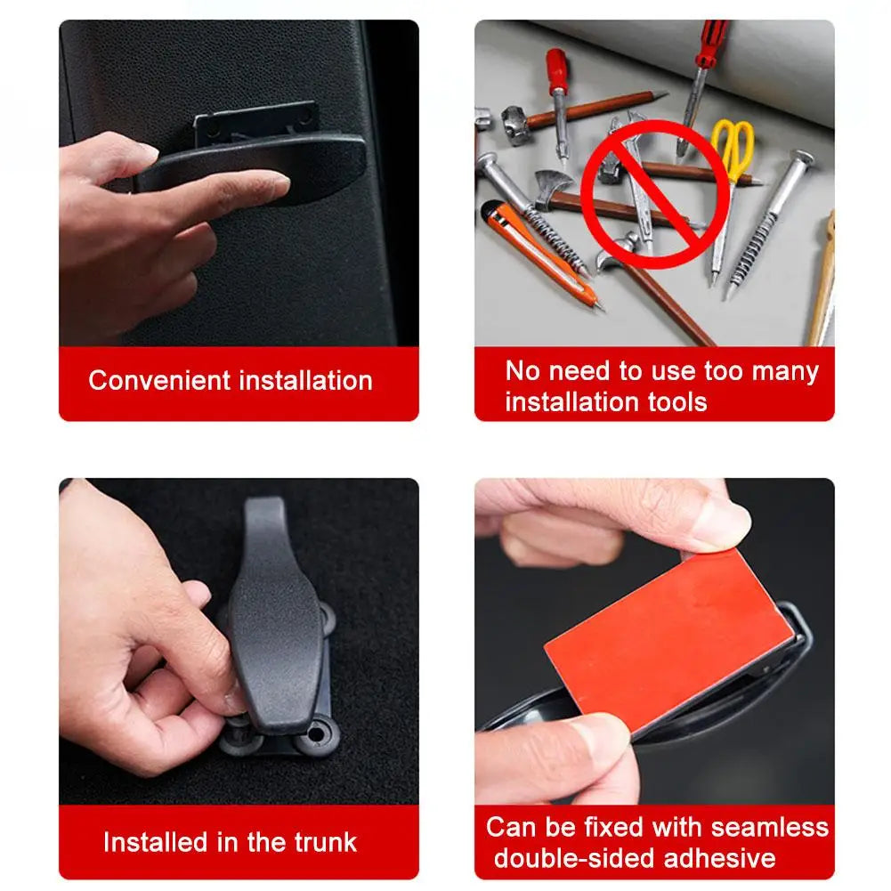2Pcs/Set Universal Car Seat Back Hook Seat Back Hook Multi-purpose Trunk Holder Car Storage Mounting Bracket Interior Accessorie Zpaxo