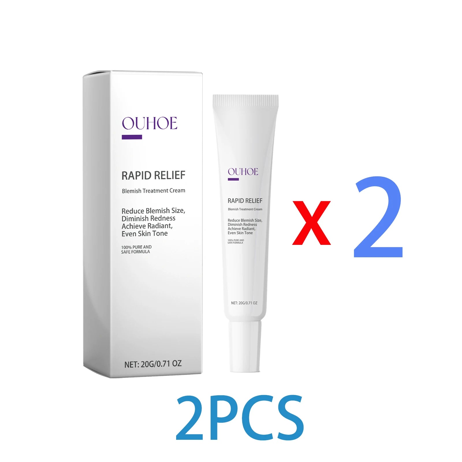 Dark Spot Correcting Brightening Cream 20g Hydrating Face Cream Fades Appearance of Spots Evens Tone Boosts Radiance Acid Aloe Zpaxo 2PCS