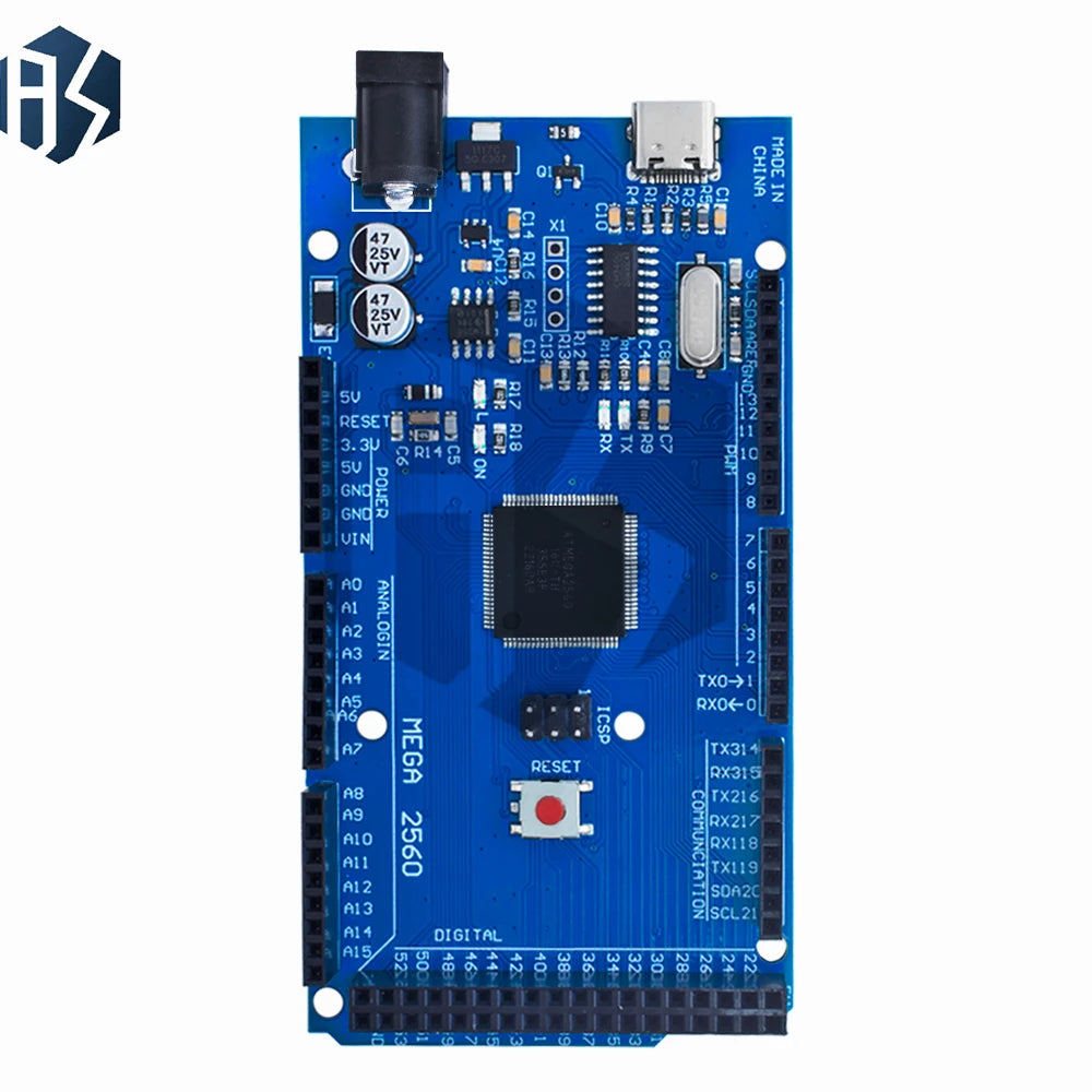 1PC Double-sided PCB Prototype Screw Terminal Shield Kit - Compatible with MEGA-2560 Series (ATMEGA16U2) Zpaxo