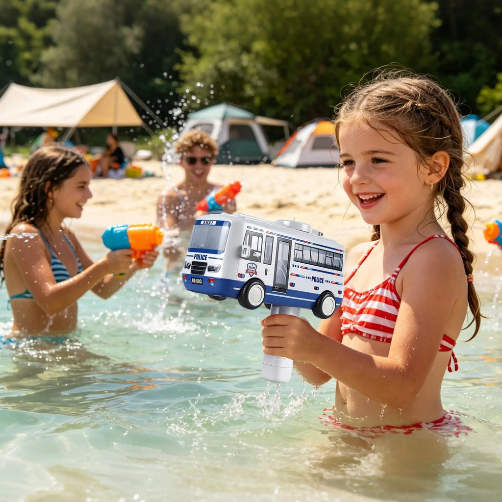 Water Squirter Kids Fun Car Shape Outdoor Electric Automatic Spray Zpaxo