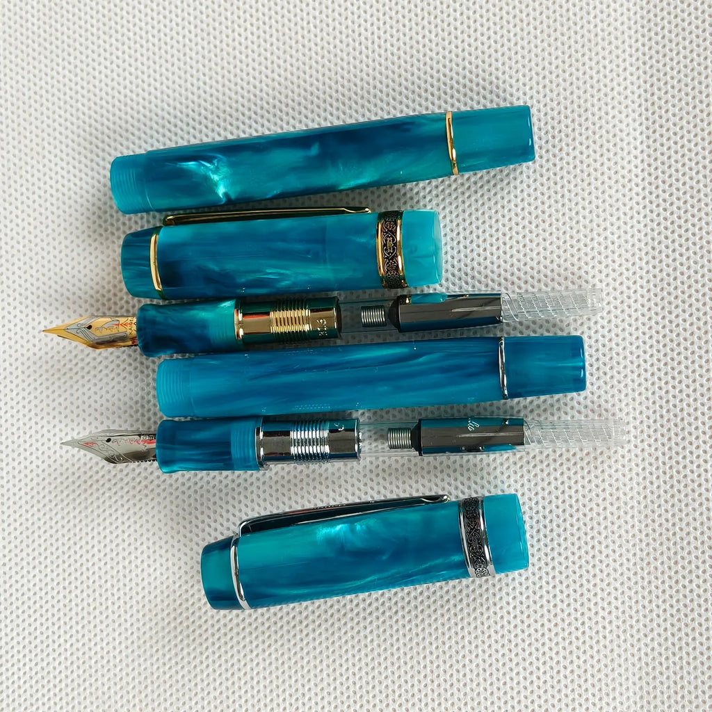 All Color Kaigelu 316 Smooth Acrylic Fountain Pen EF/F/M Nib Beautiful Marble Amber Pattern Ink Pen Writing Gift Office Business Zpaxo