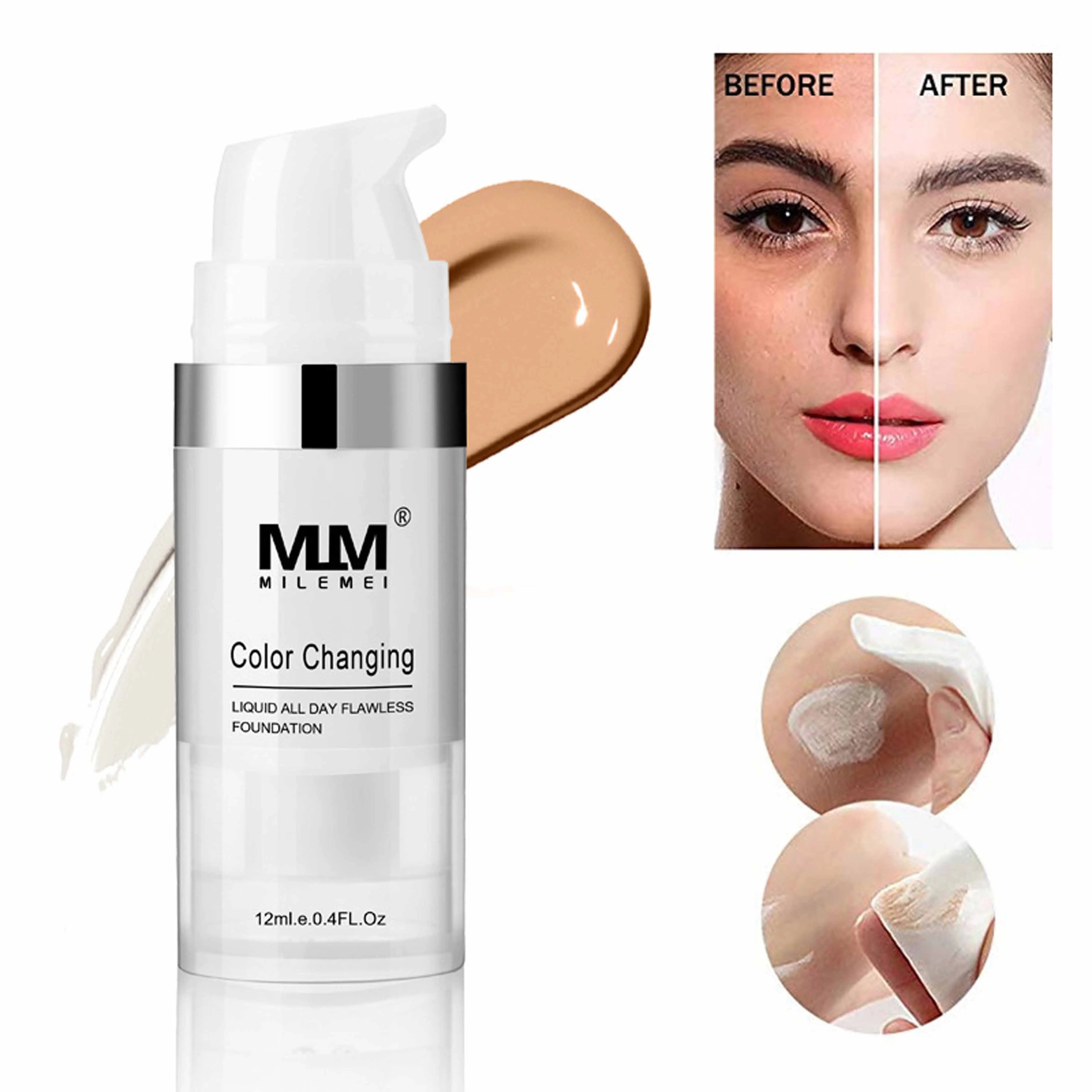 Transforming Foundation With Color Adjusting Technology – Designed To Blend Perfectly With Your Skin Tone Zpaxo 1PC