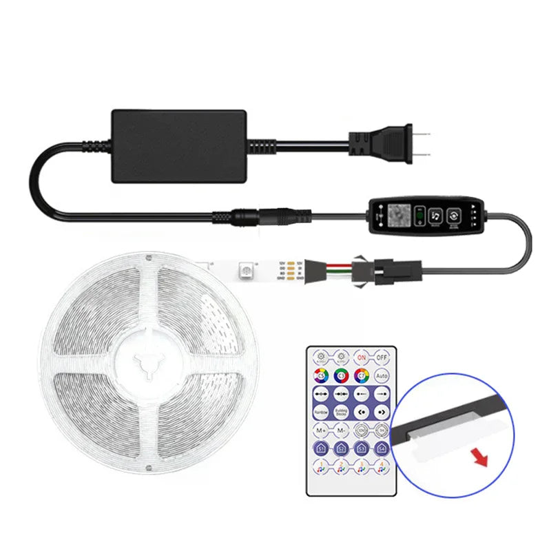 WS2811 WS2812B SP6812 Bluetooth LED Pixels Strip Controller Tape Zpaxo