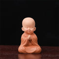 Religion Buddha Car Decoration Ornament Resin Little Monk Figurine Zpaxo 12