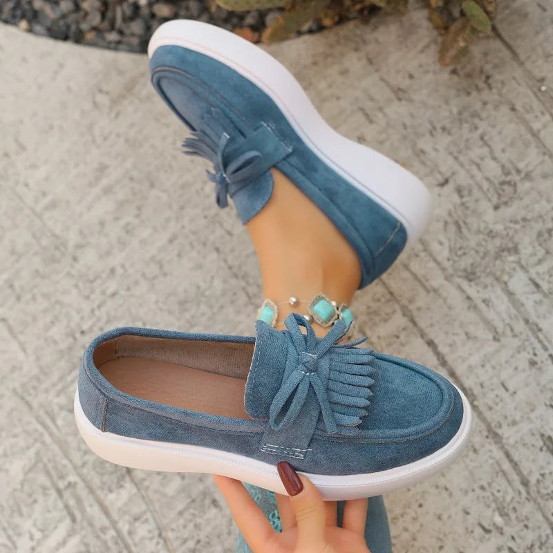 Women's Shoes Fashion Lightweight Flat Loafers 2026 Spring Autumn Zpaxo Blue 36