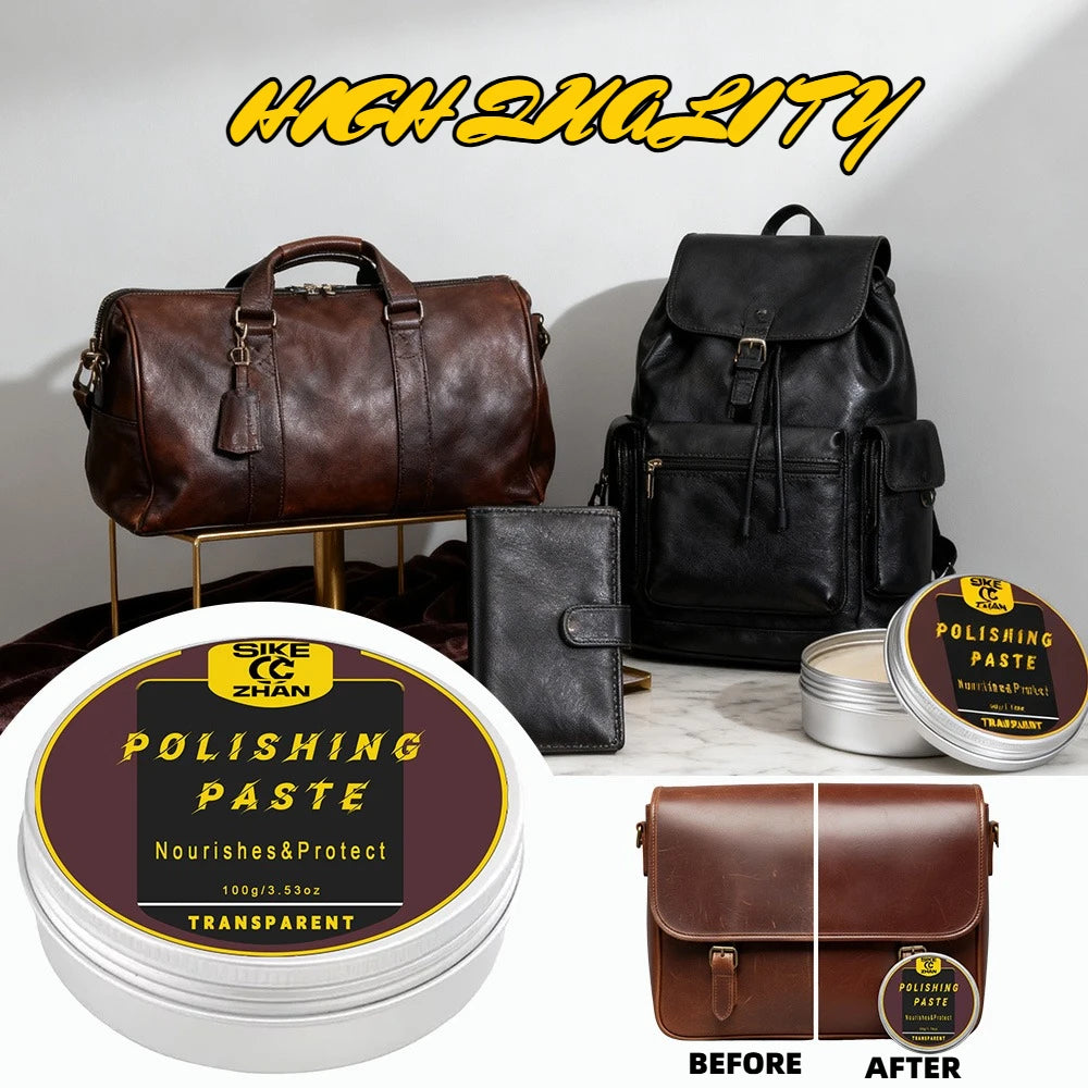 High Quality Multi Purpose Leather Care Cream for Bags Wallets Belts Moisturizing and Restore Softness Anti‑Crack 50g/100g Zpaxo
