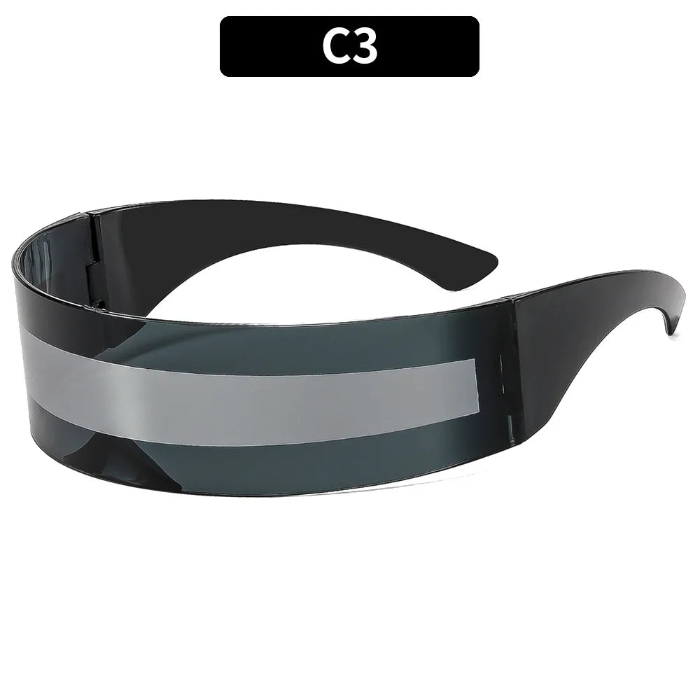 Cosplay Eye Mask Lenses Mardi Gras Mask Cool Carnaval Mask for Men Future Style Photo Props Cosplay Anime Eyewear Styling Props Zpaxo 3