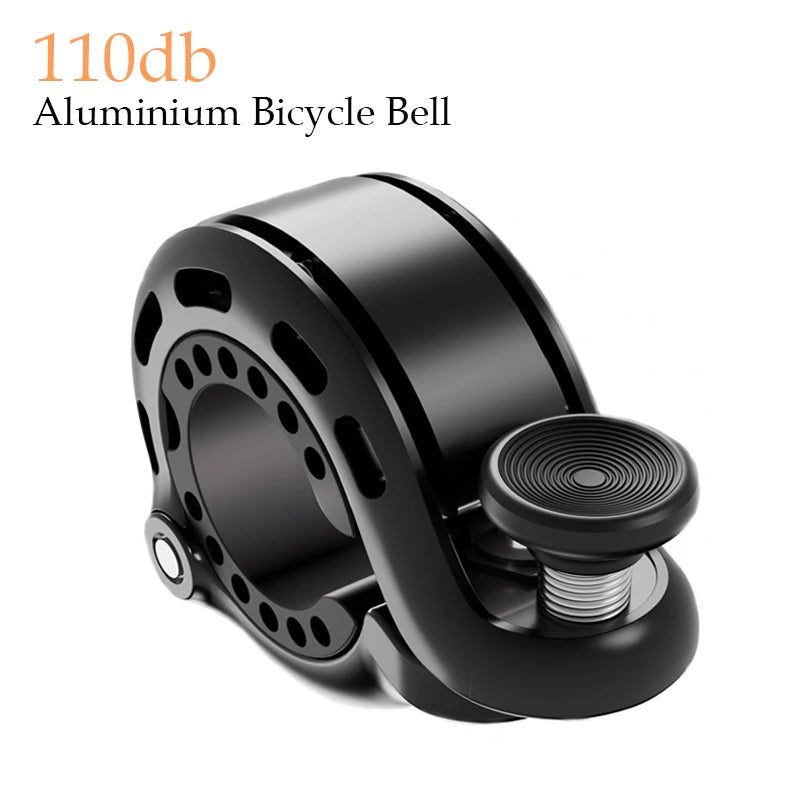 NEW Bicycle Bell Ring Stainless MTB Cycling Horn Bike Bell Handlebar Crisp Sound Horn For Bicycle Safety Bike Accessories 2024 Zpaxo Black