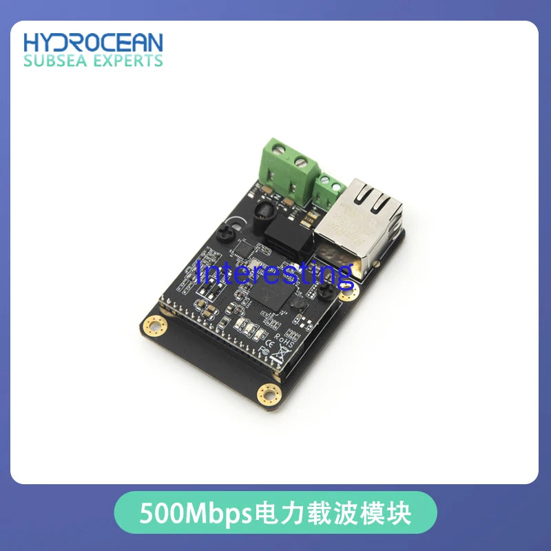 500Mbps Power Carrier Communication Module Power Cat Underwater Robot ROV Ethernet Interface Signal Transmission Zpaxo