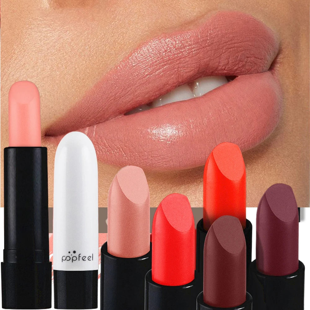 Nude Matte Lipstick Women Waterproof Long-lasting Velvet Lady Lip Zpaxo