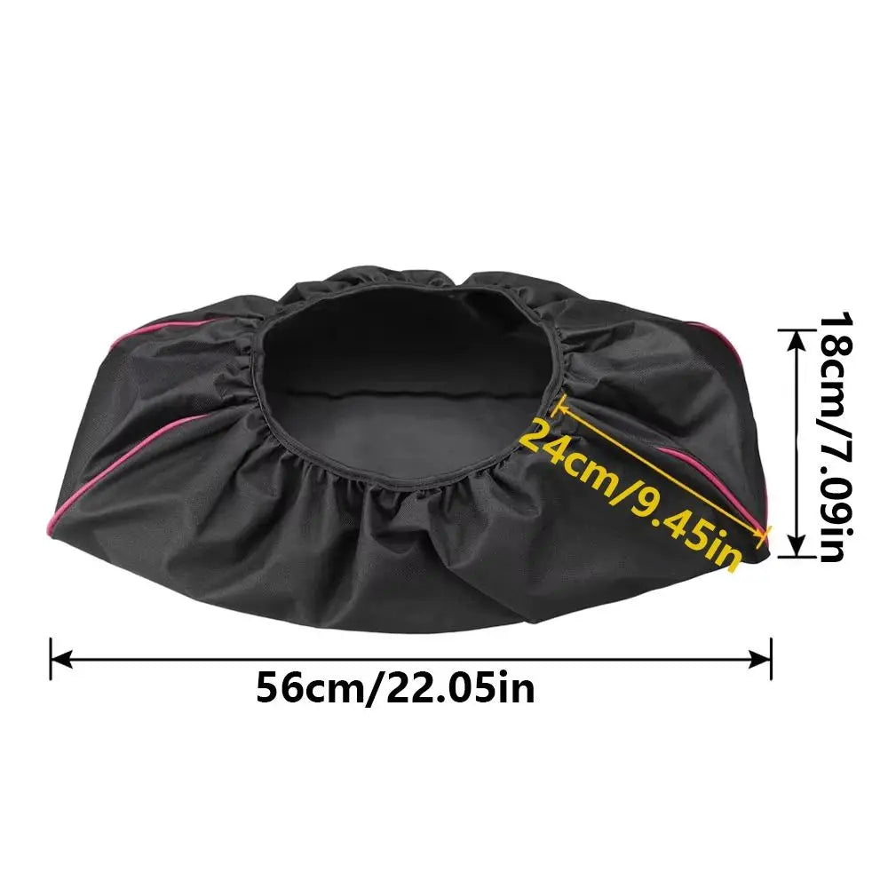 Dustproof Car Winch Cover Waterproof Soft 600D Oxford Cloth Winch Protection Cover Tear Resistant Heavy Duty Zpaxo