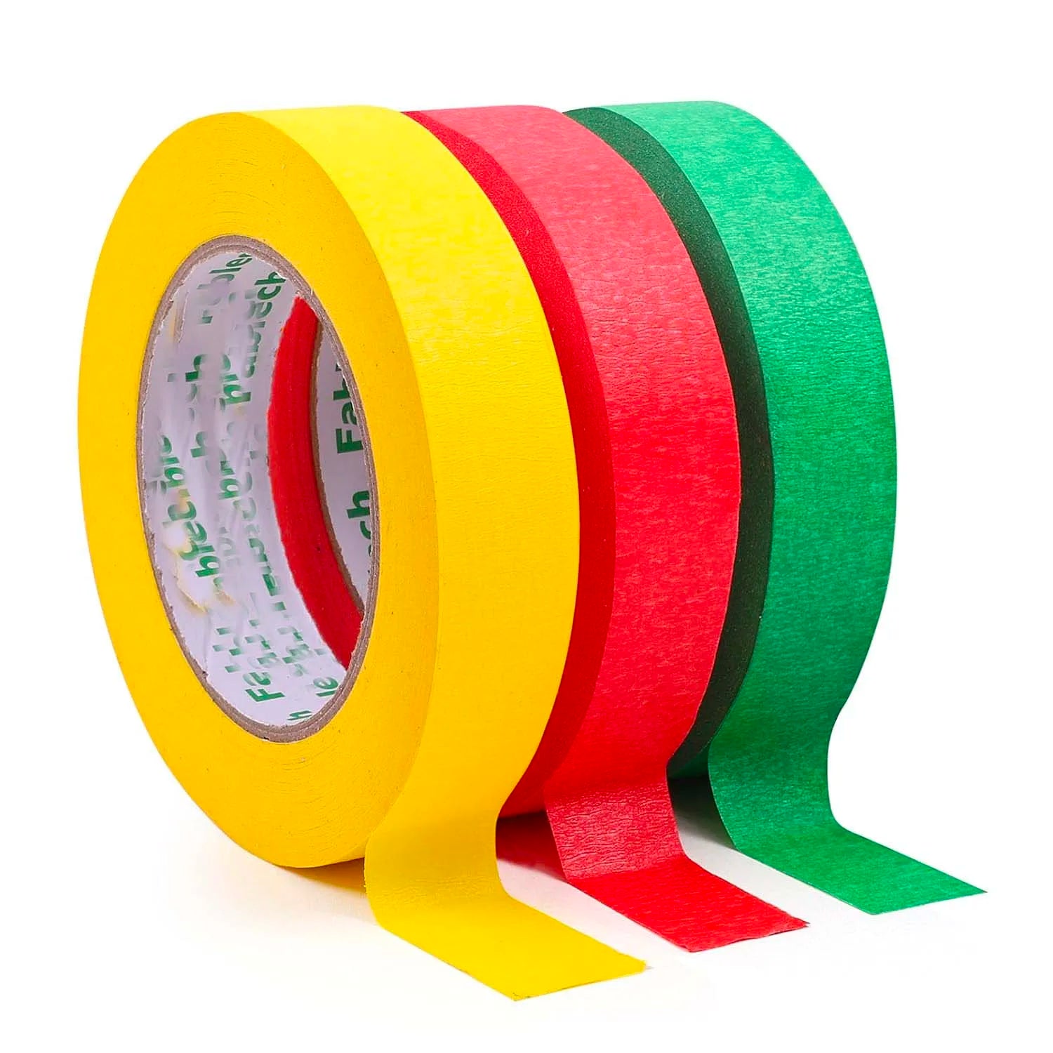 3-Roll Multi-Color Painters Masking Tape – Red Yellow Green Craft Masking Tape Zpaxo