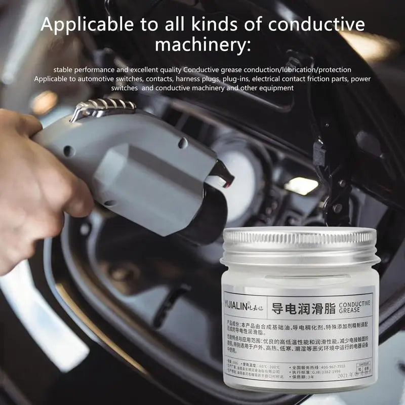 Electric Contact Grease 100g Conductive Paste Electricity Compound Grease For Low Resistance Value For Household Appliances Zpaxo