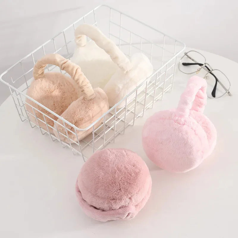 Foldable Plush Ear Warmers – Unisex Winter Earmuffs 1-4 Pack