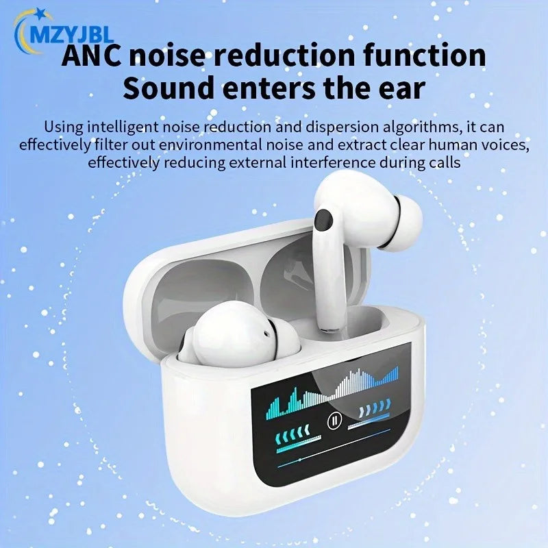 ANC Wireless Earbuds LED Screen Noise Cancelling YX30 Bluetooth